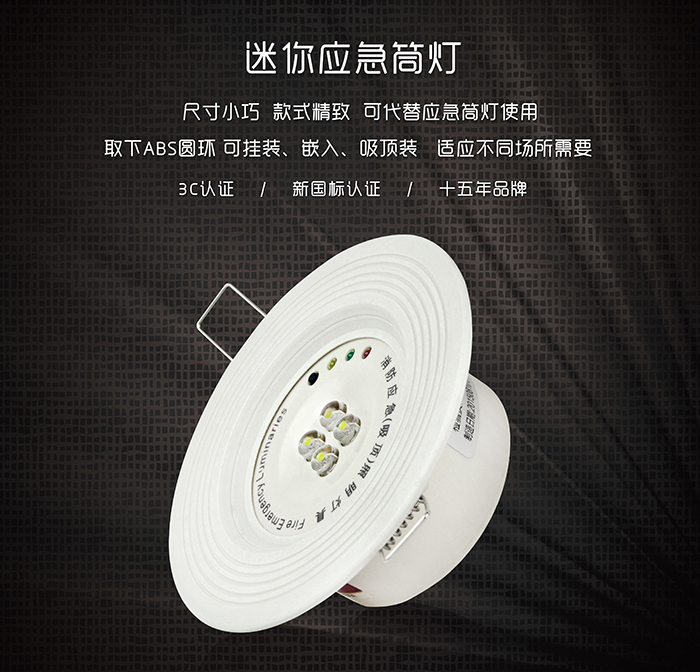 藝光消防迷你應(yīng)急筒燈--精致小巧的體驗(yàn)，不容錯(cuò)過(guò)的選擇